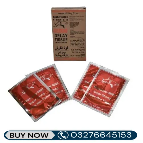 Deadly Shark 48000 Long Lasting Delay Tissue Price in Pakistan